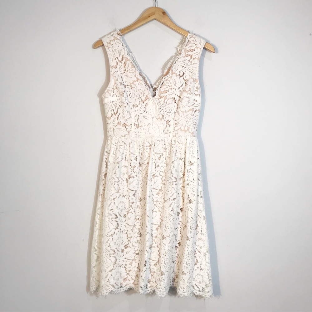 LULUS Love Swept Lace Midi Skater Dress - Picture 6 of 13